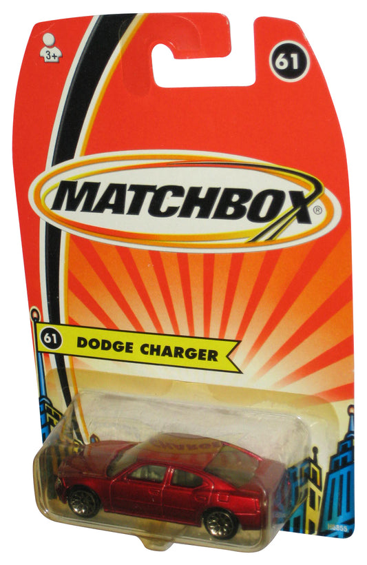 Matchbox Dodge Charger (2005) Mattel Red Toy Car #61