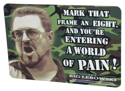 The Big Lebowski Hot Properties Entering A World of Pain Car Magnet BMB271