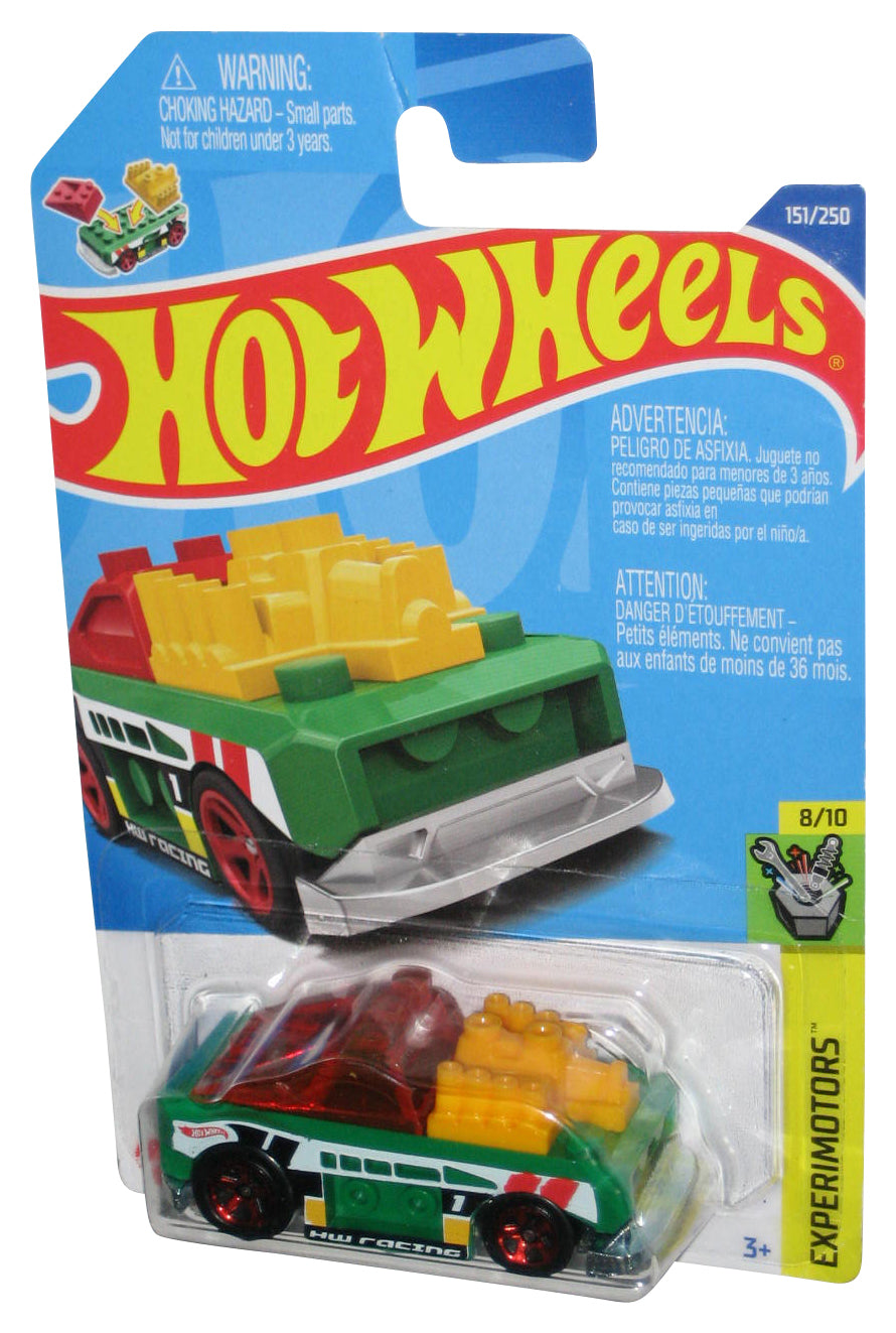 Hot Wheels Experimotors 8/10 (2021) Green Custom Small Block Toy Car 151/250