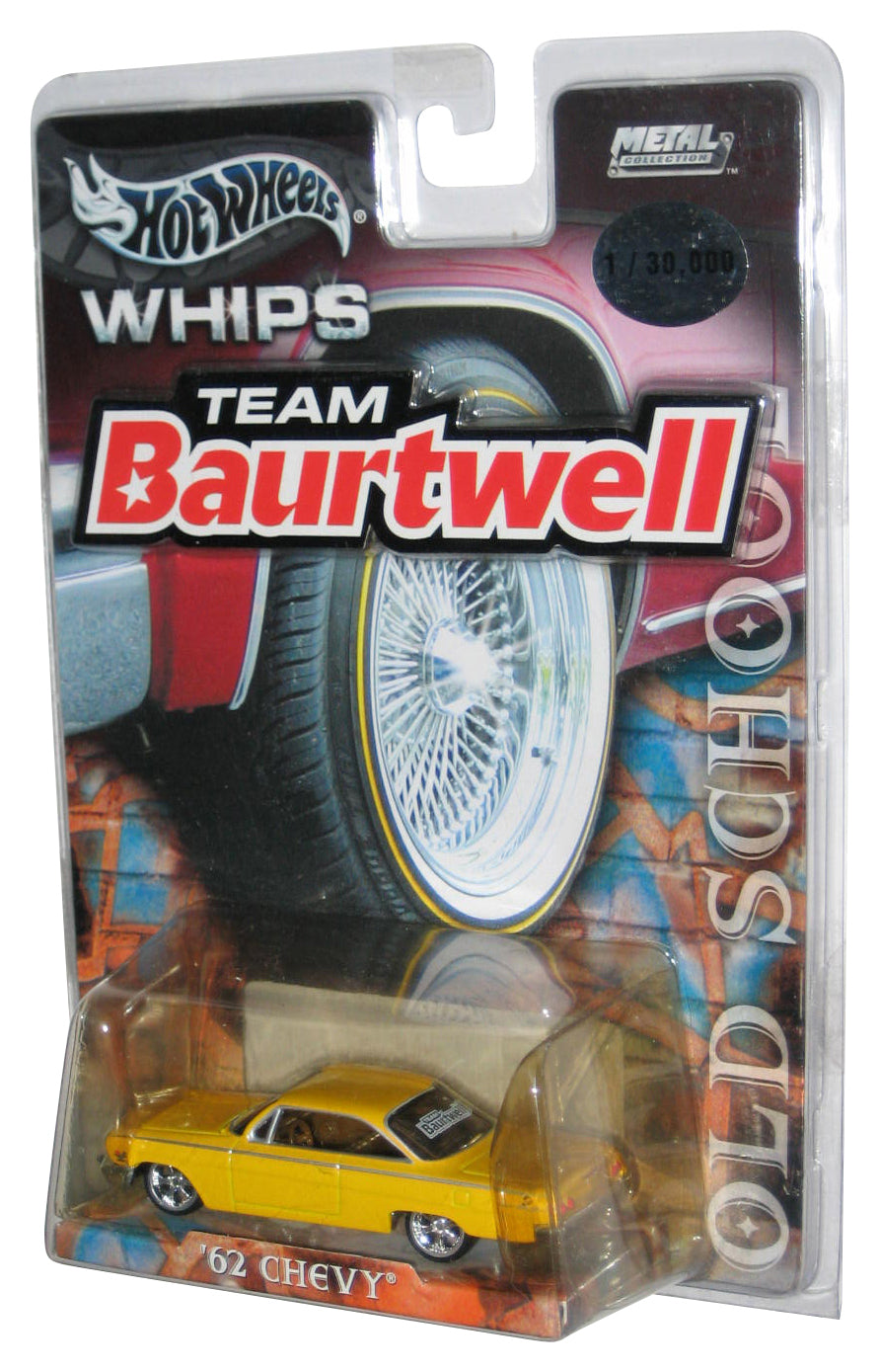 Hot Wheels Whips Team Baurtwell (2003) Yellow '62 Chevy Toy Car