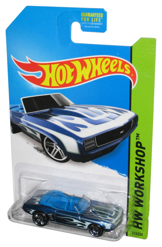 Hot Wheels HW Workshop (2013) Blue '69 Camaro Toy Car 213/250