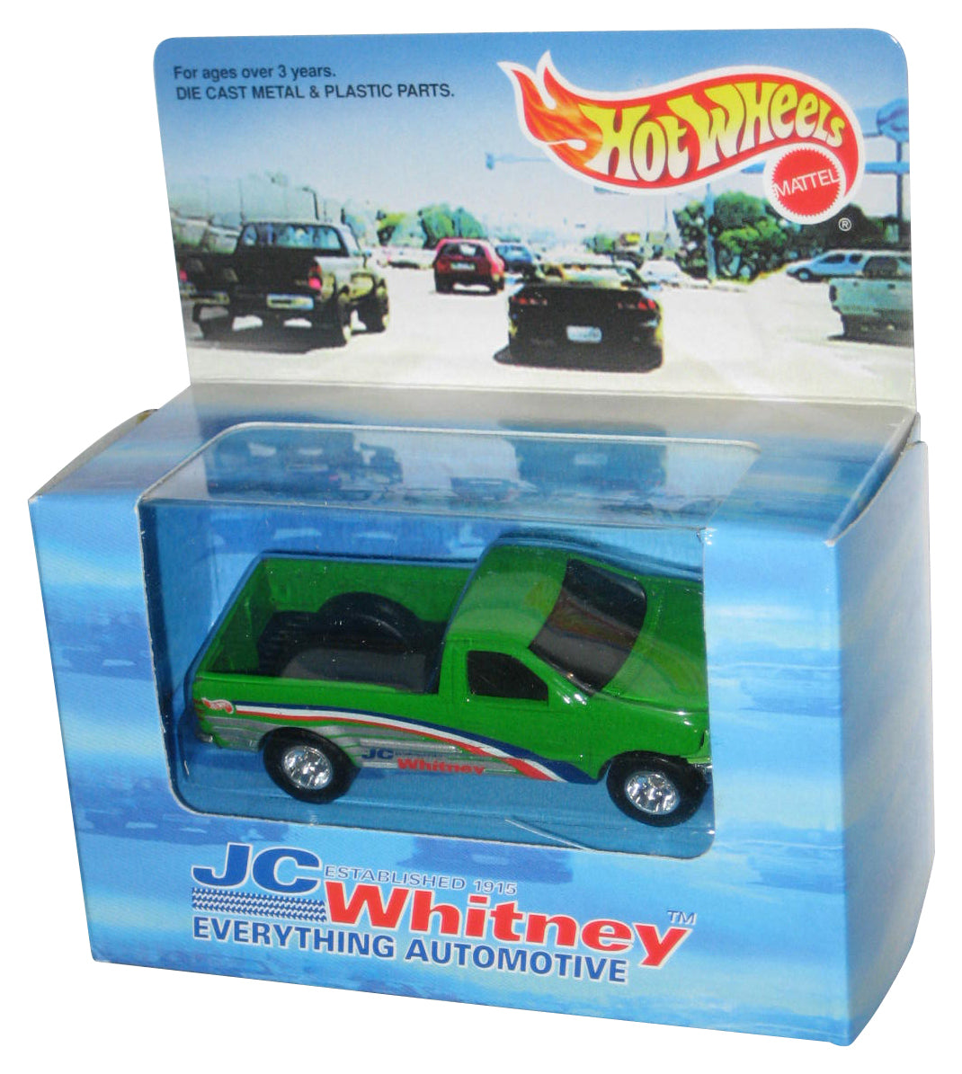 Hot Wheels JC Whitney Limited Edition (1997) Ford F 150 Pickup Green Box Toy Truck