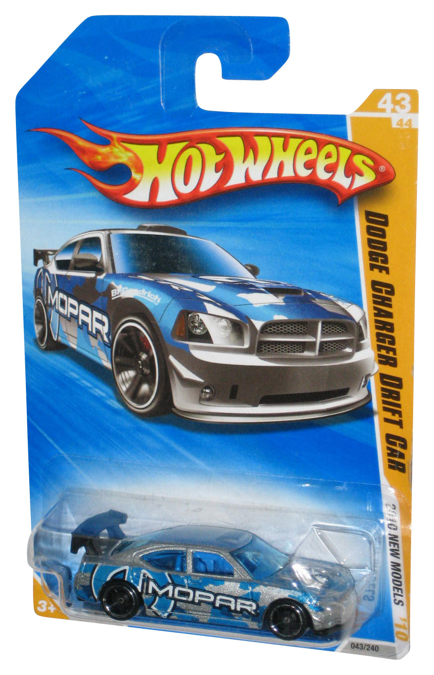 Hot Wheels 2010 New Models '10 43/44 Silver Dodge Charger Drift Car Toy 43/240
