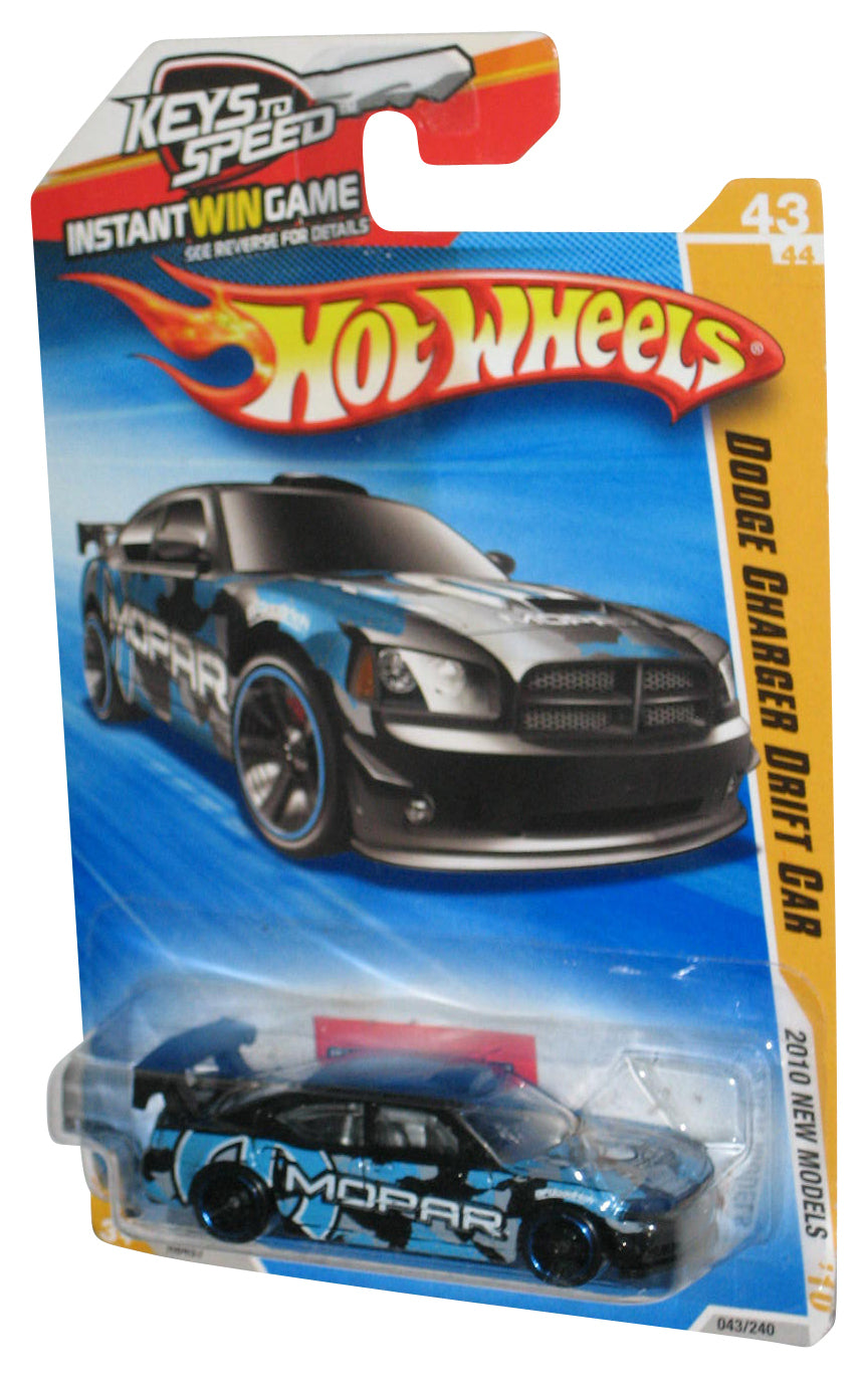 Hot Wheels 2010 New Models '10 43/44 Black Dodge Charger Drift Car 43/240 - (Corner Card Wear)