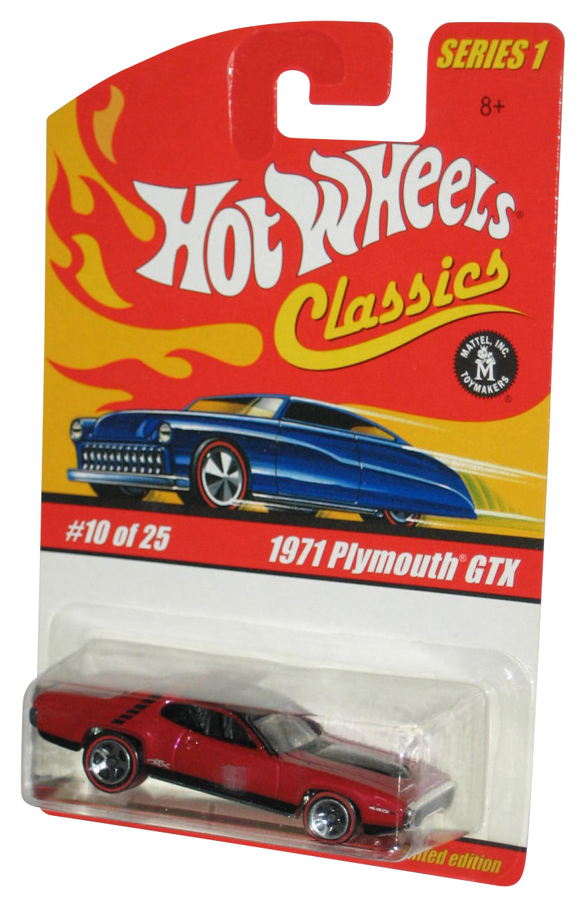 Hot Wheels Classics Series 1 (2004) Red 1971 Plymouth GTX Toy Car #10/25
