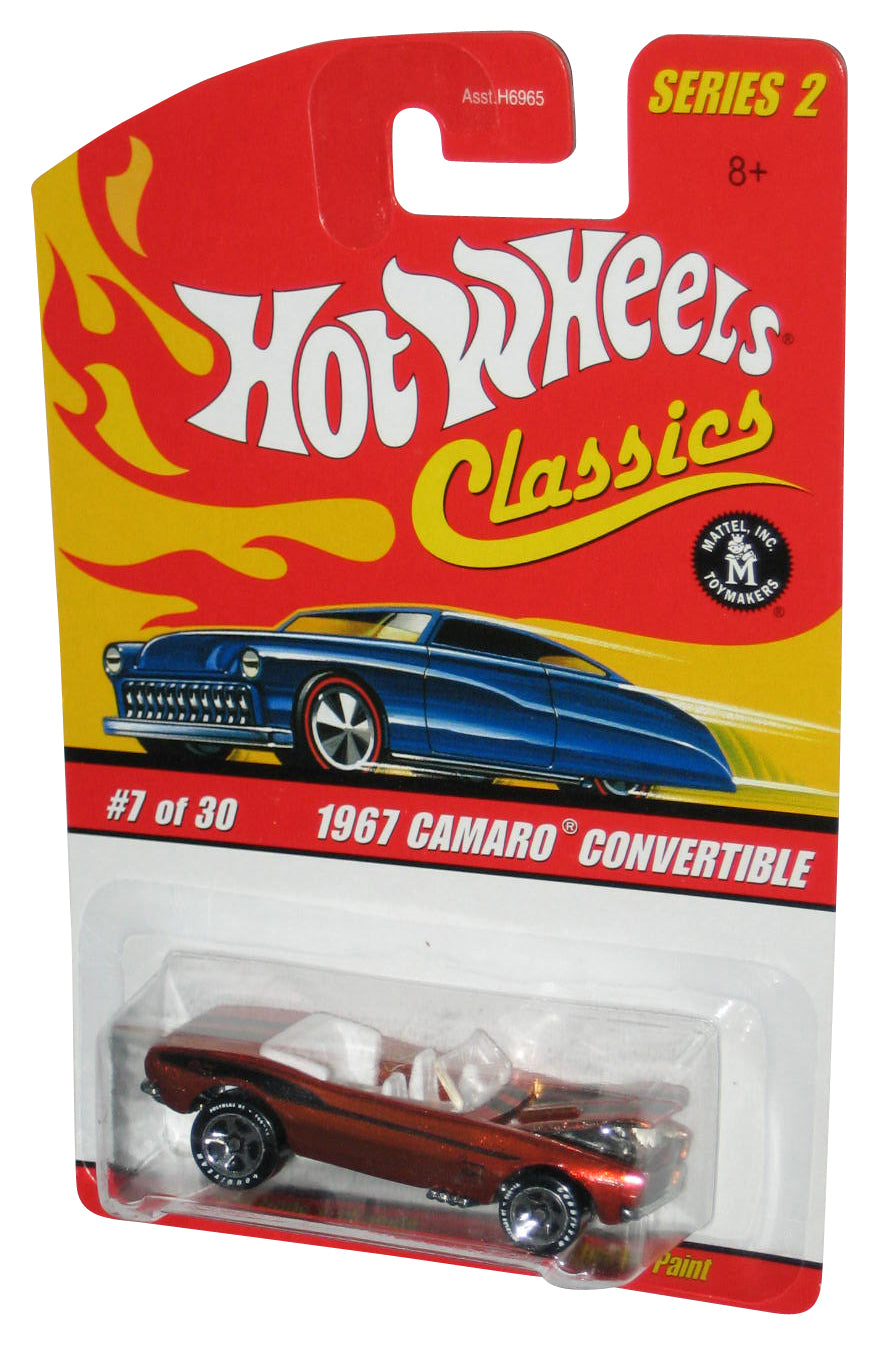 Hot Wheels Classics Series 2 (2005) Metallic Orange 1967 Camaro Convertible Car 7/30