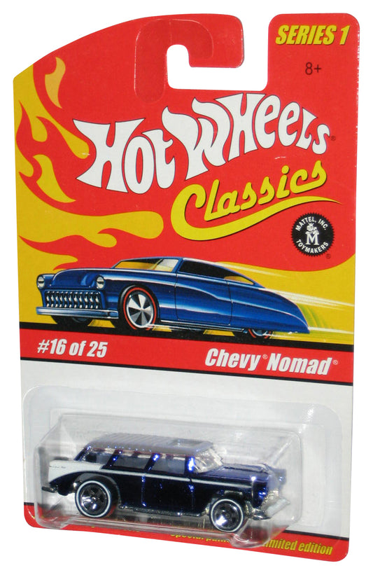 Hot Wheels Classics Series 1 (2004) Blue Chevy Nomad Toy Car #16/25