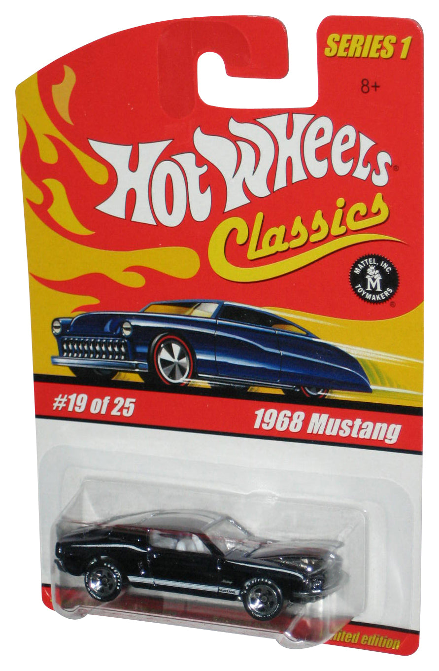 Hot Wheels Classics Series 1 (2004) Black 1968 Mustang Toy Car 19/25
