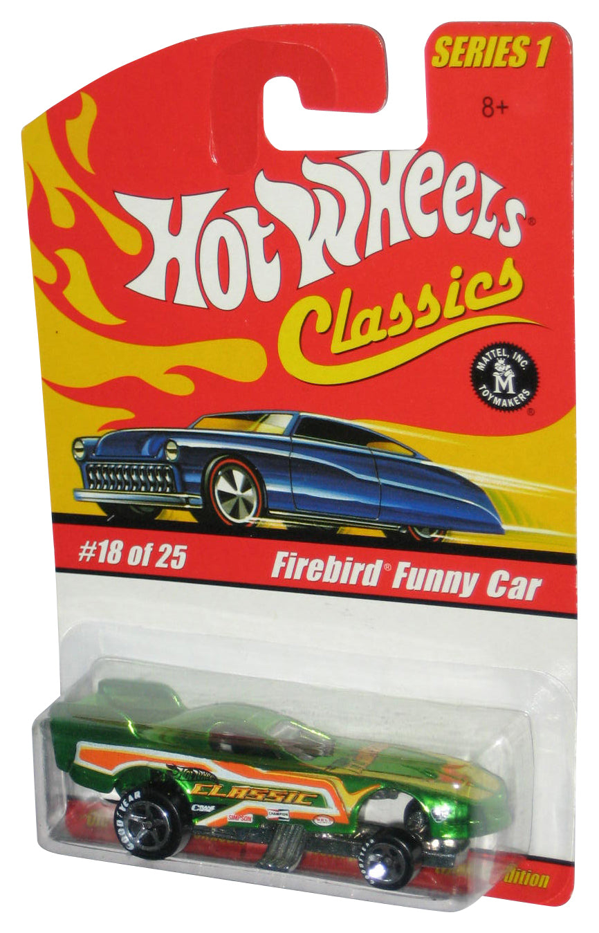 Hot Wheels Classics Series 1 (2004) Green Firebird Funny Car Toy #18/25