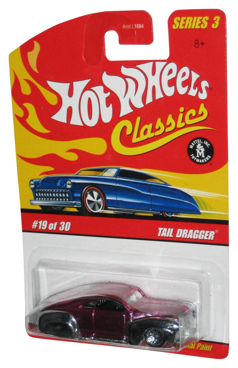 Hot Wheels Classics Series 3 (2006) Pink Tail Dragger Toy Car #19/30