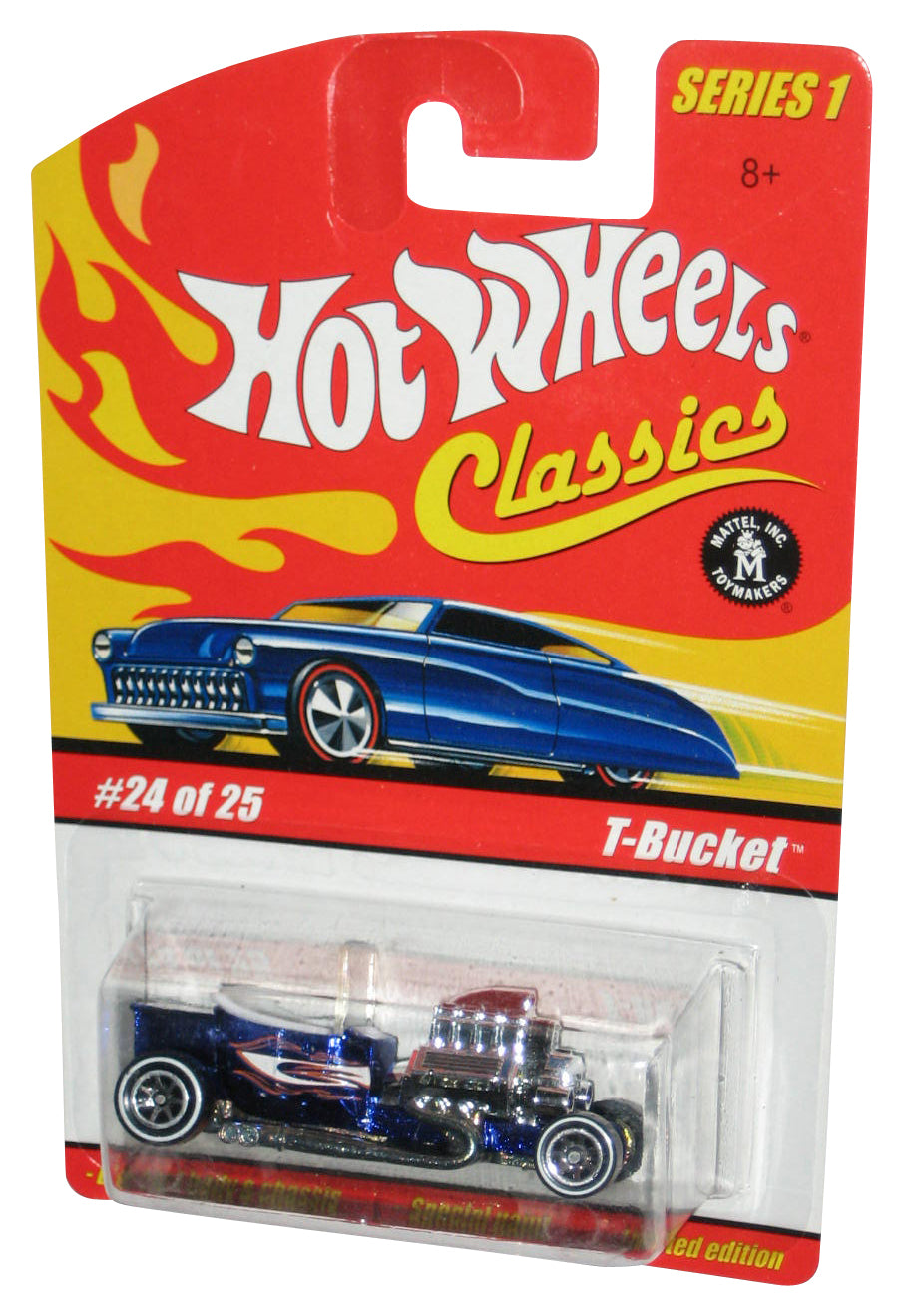 Hot Wheels Classics Series 1 (2004) Blue T-Bucket Toy Car #24/25