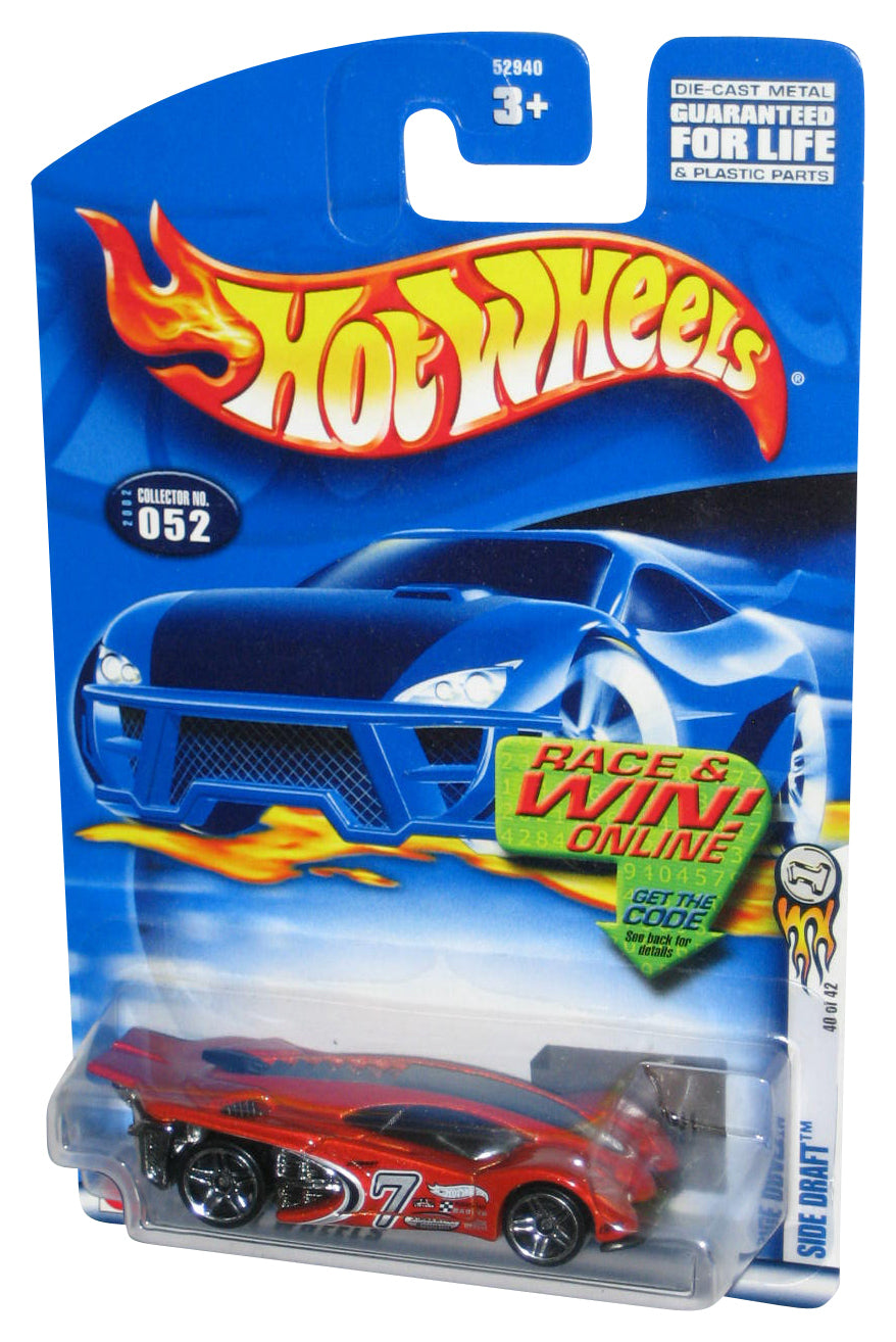 Hot Wheels Side Draft (2002) Orange Collector Toy Car #052