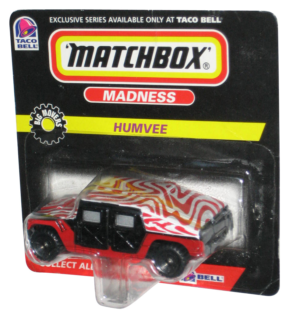 Matchbox Taco Bell Big Movers (1998) Madness Humvee Red White & Black Toy Car