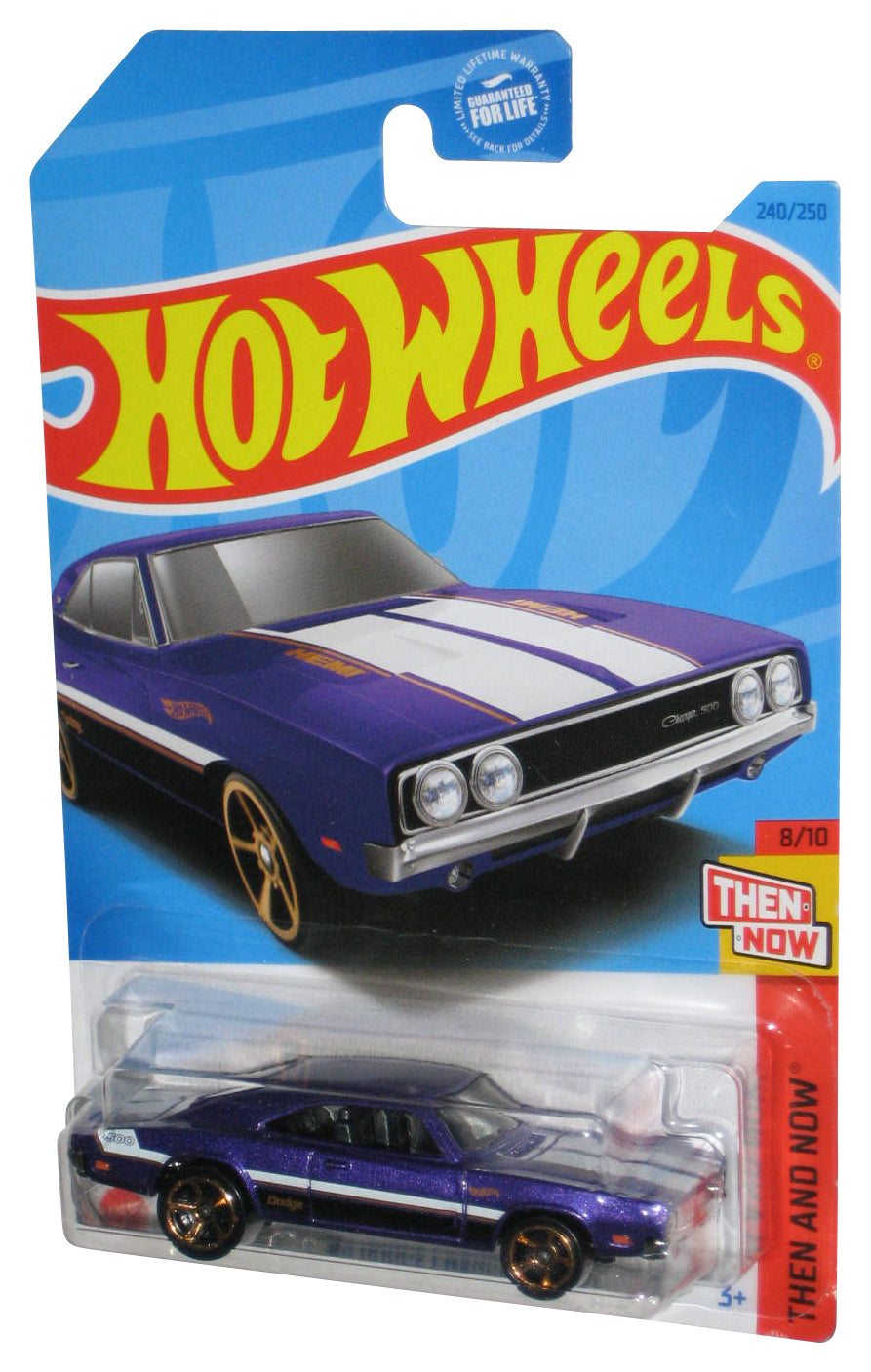 Hot Wheels Then And Now 8/10 (2021) Purple '69 Dodge Charger 500 Toy Car 240/250