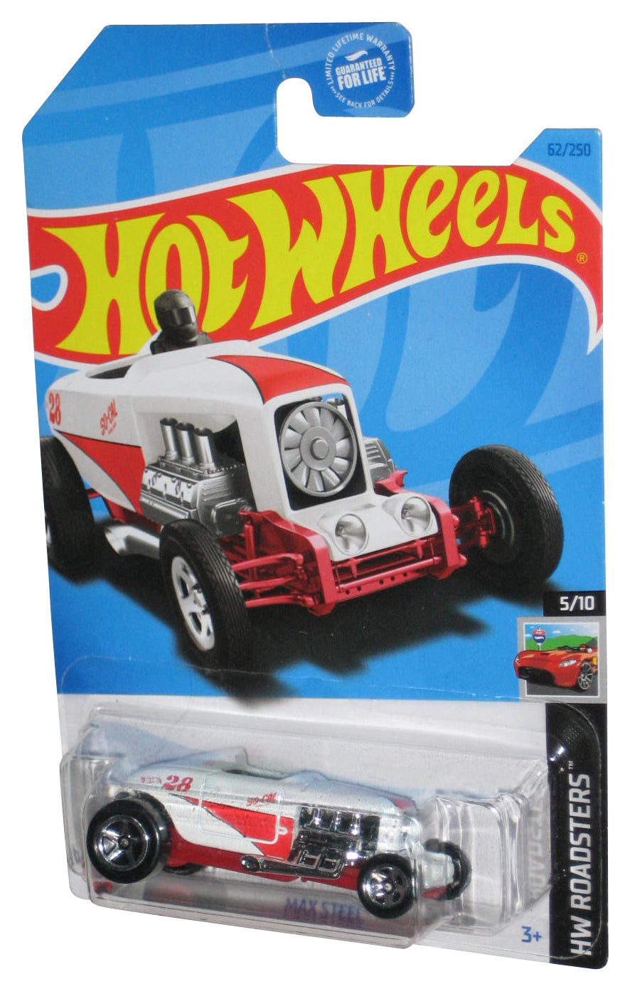 Hot Wheels HW Roadsters 5/10 (2021) White Max Steel Toy Car 62/250