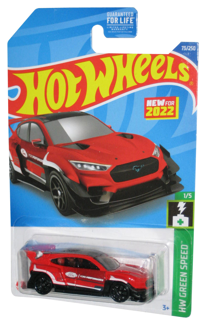 Hot Wheels HW Green Speed 1/5 (2022) Red Ford Mustang Mach-E 1400 Toy Car 73/250