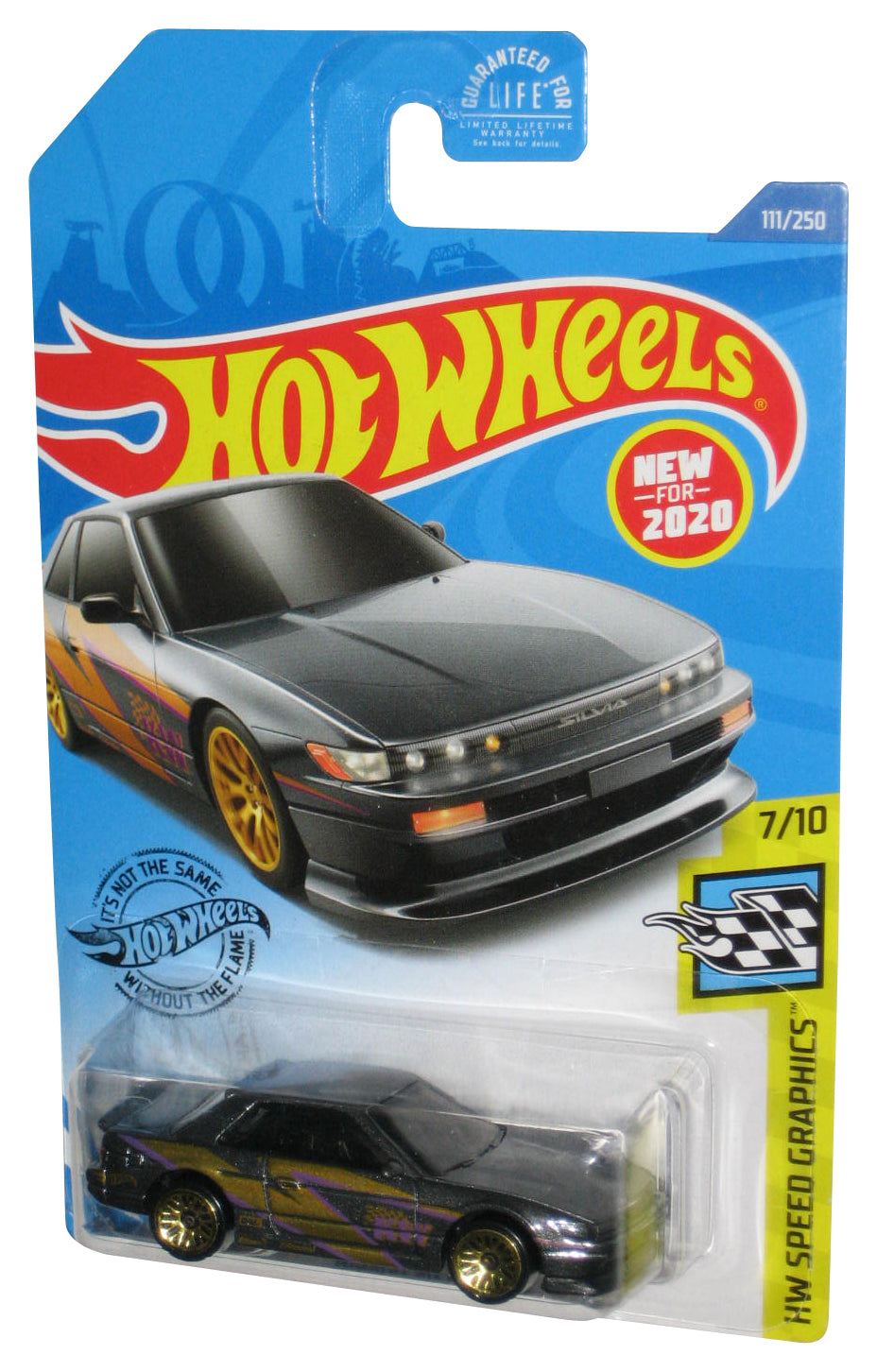Hot Wheels HW Speed Graphics 7/10 (2020) Gray Nissan Silvia S13 Toy Car 111/250