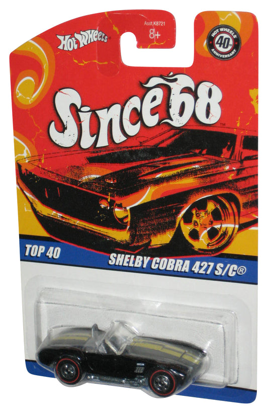 Hot Wheels Since 68 Top 40 (2007) Black Shelby Cobra 427 S/C Toy Car #30/40