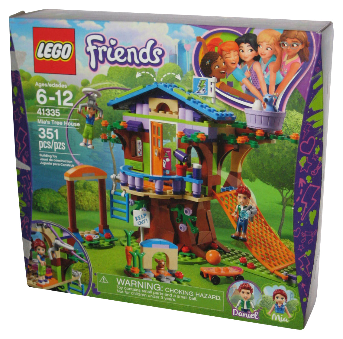 LEGO Friends Mia's Tree House Building Toy Set 41335 - (100% Complete)