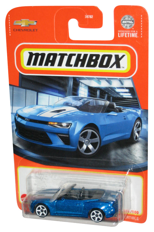 Matchbox '16 Chevy Camaro Convertible (2024) Blue Toy Car 31/100