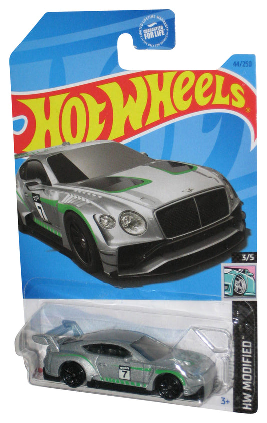 Hot Wheels HW Modified 3/5 (2021) Silver 2018 Bentley Continental GT3 Toy Car 44/250
