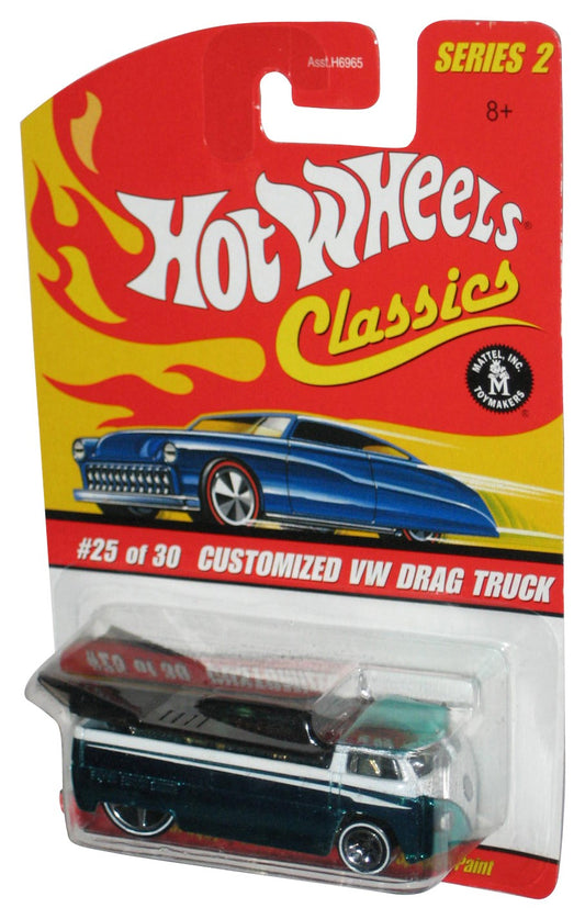 Hot Wheels Classics (2005) Series 2 Green Customized VW Drag Truck Toy #25/30