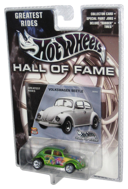 Hot Wheels Hall of Fame Greatest Rides (2002) Green Volkswagen Beetle Toy Car