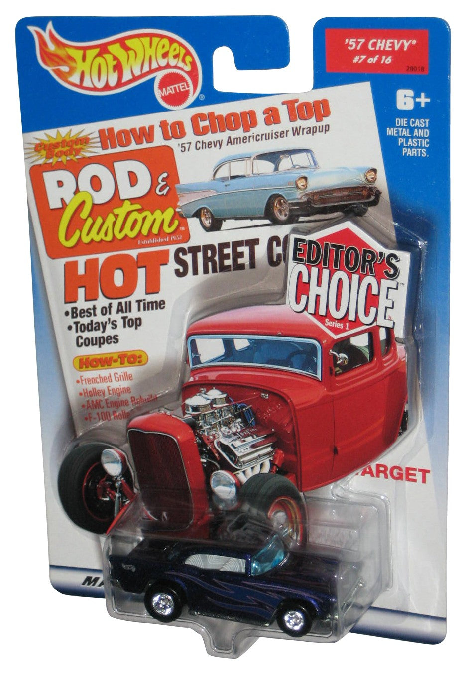 Hot Wheels Editor's Choice Series 1 (2000) Purple '57 Chevy Toy Car #7/16