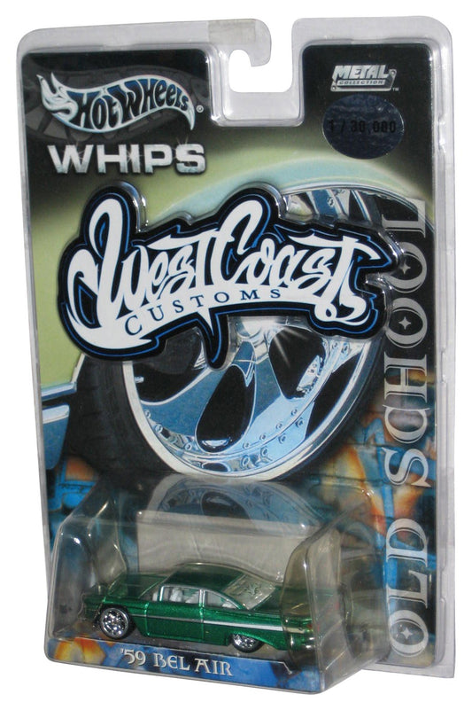 Hot Wheels Whips West Coast Customs (2003) Green '59 Bel Air Toy Car