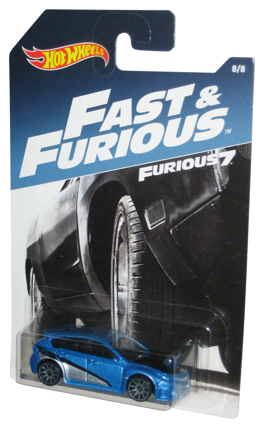 Hot Wheels Fast & Furious 7 Blue Subaru WRX STI Toy Car 8/8