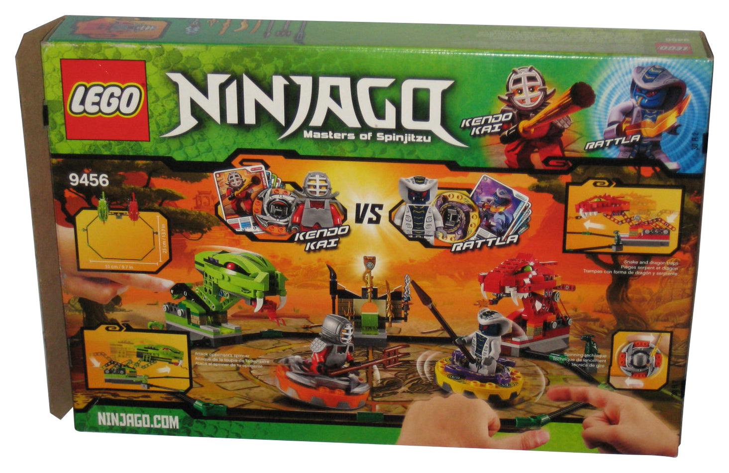 LEGO Ninjago Ninja Go Spinner Battle Building Toy Set 9456 - (100% Complete!)