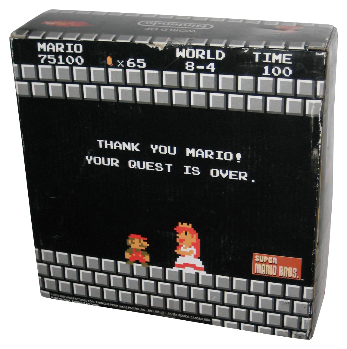World of Nintendo Super Mario Bros. Classic Mario vs Bowser (2017) Jakks Pacific 8-Bit Character Box Set 2-Pack