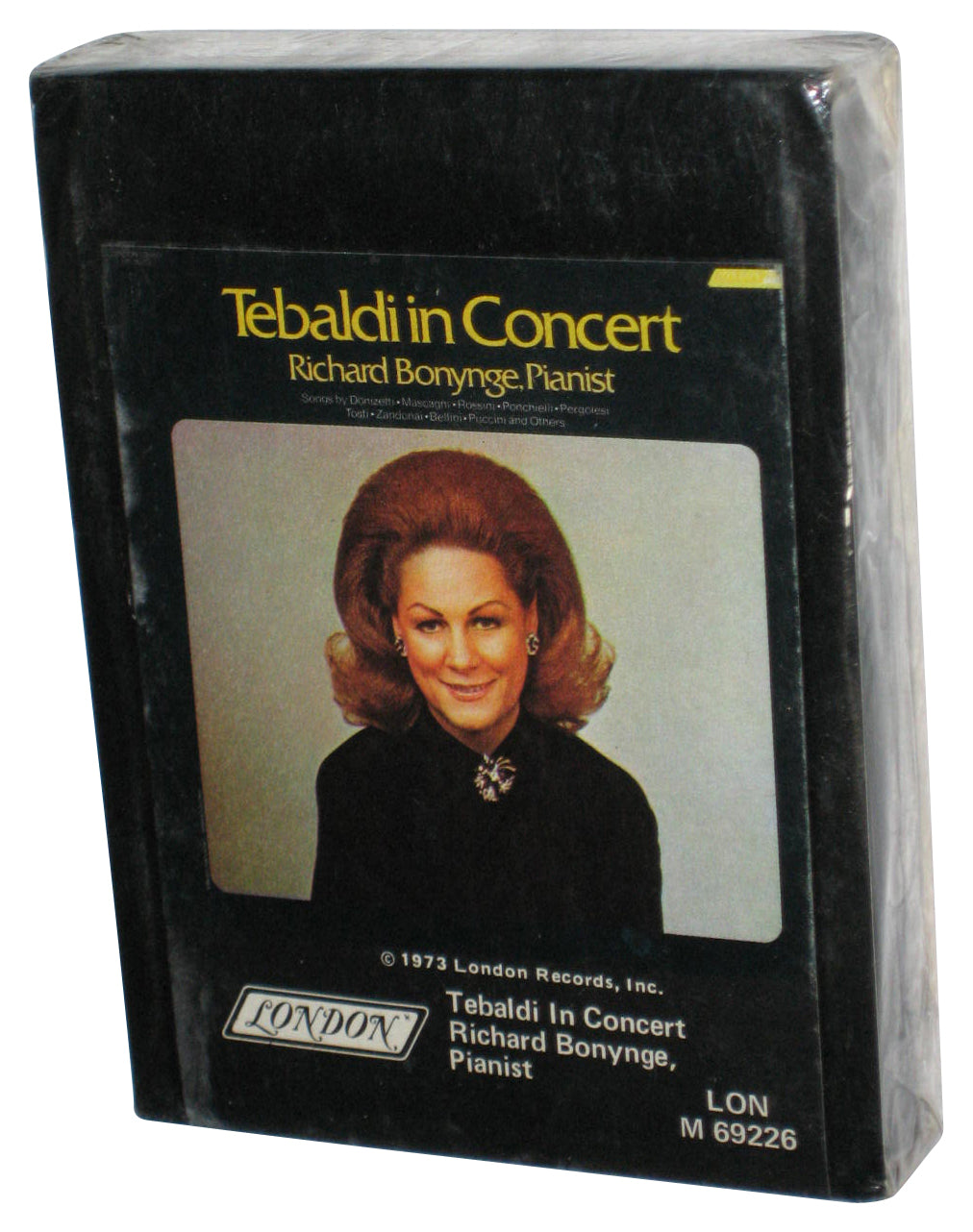 Tebaldi In Concert Richard Bonynge Pianist (1973) 8-Track Audio Stereo Tape