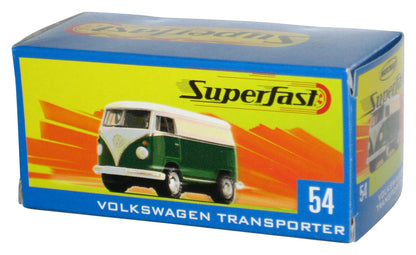 Matchbox Superfast (2004) Volkswagen Transporter Green & White Power Grab Box Toy Car #54