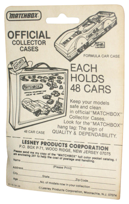 Matchbox Cam Cracker (1990) Lesney Blue Toy Car - (Damaged Packaging)