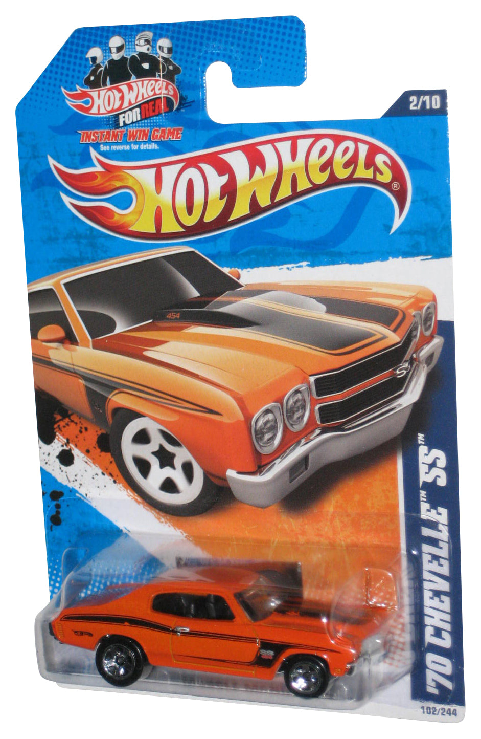 Hot Wheels Muscle Mania '11 Orange '70 Chevelle SS Toy Car 102/244