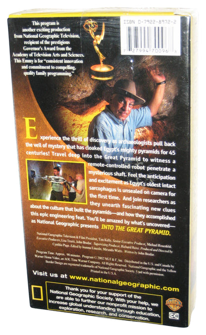 National Geographic Into The Great Pyramid (2002) VHS Tape