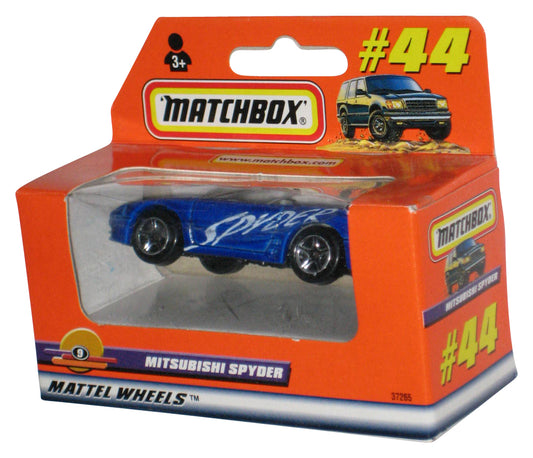 Matchbox Blue Mitsubishi Spyder (1998) Window Box Toy Car #44