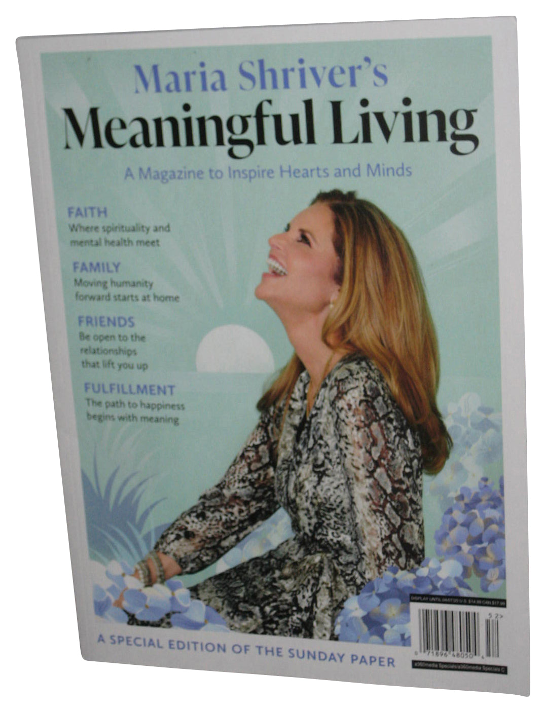 Maria Shriver's Meaninful Living Inspire Hearts & Minds Magazine Book
