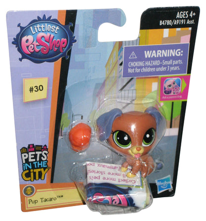 Littlest Pet Shop Pets In The City (2015) Hasbro Pup Tacaro Figure #30