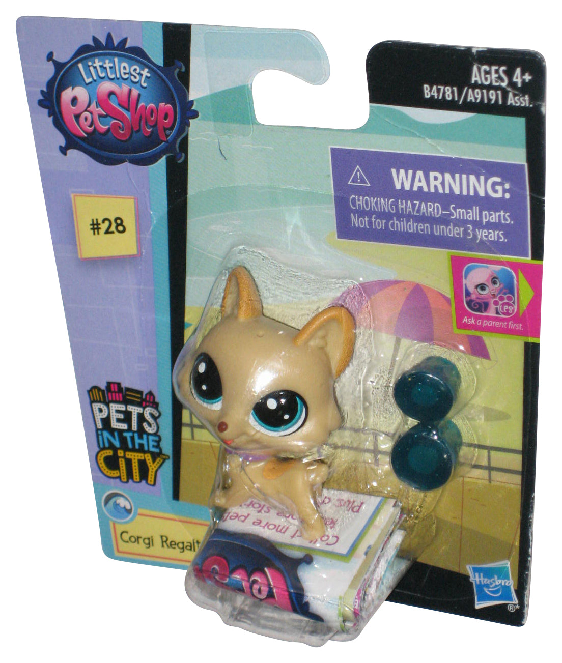 Littlest Pet Shop Pets In The City (2015) Hasbro Corgi Regalton Figure #28