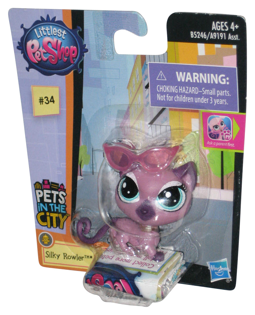Littlest Pet Shop Pets In The City (2015) Hasbro Silky Rowler Figure #34