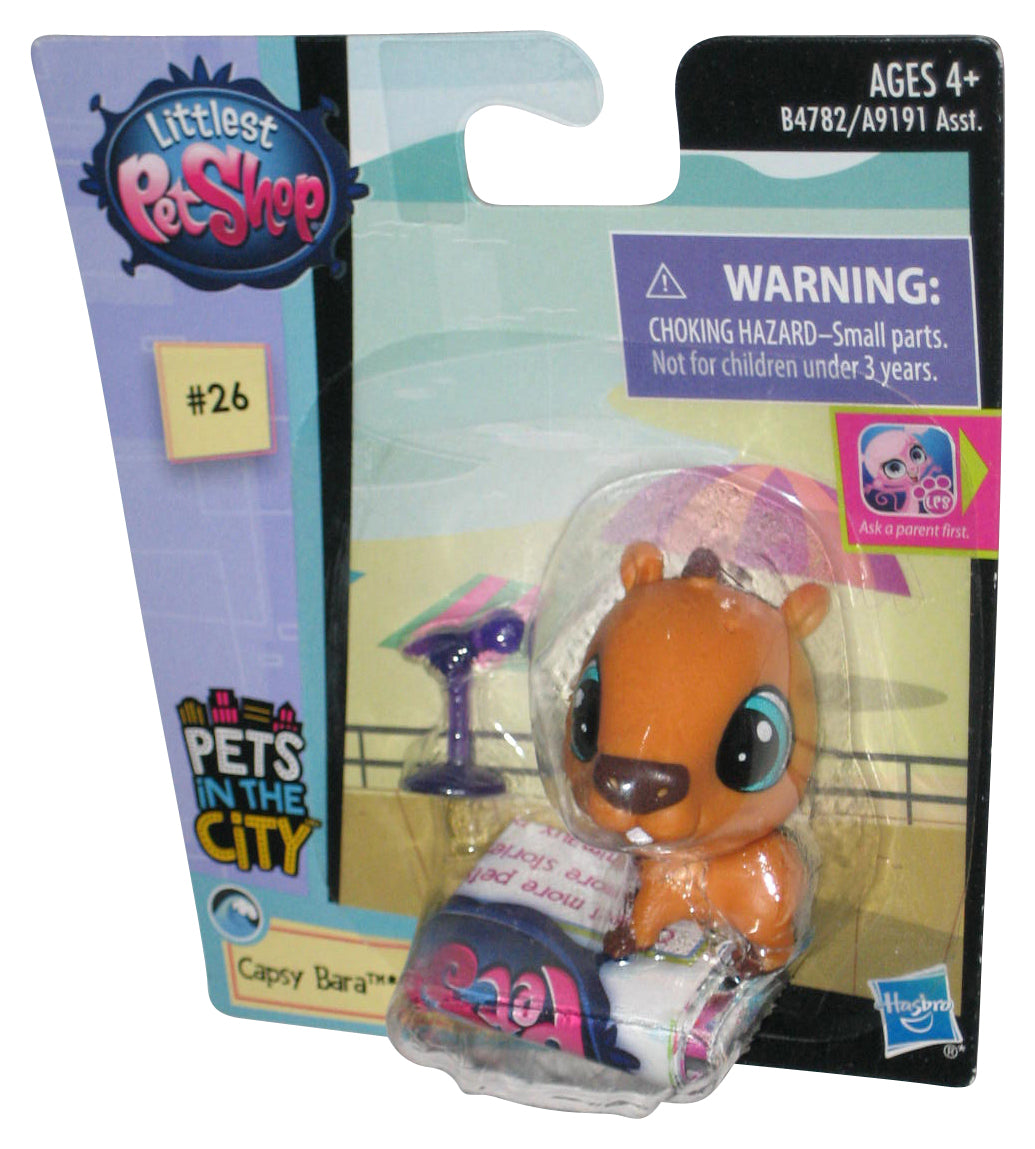 Littlest Pet Shop Pets In The City (2015) Hasbro Capsy Bara Figure #26