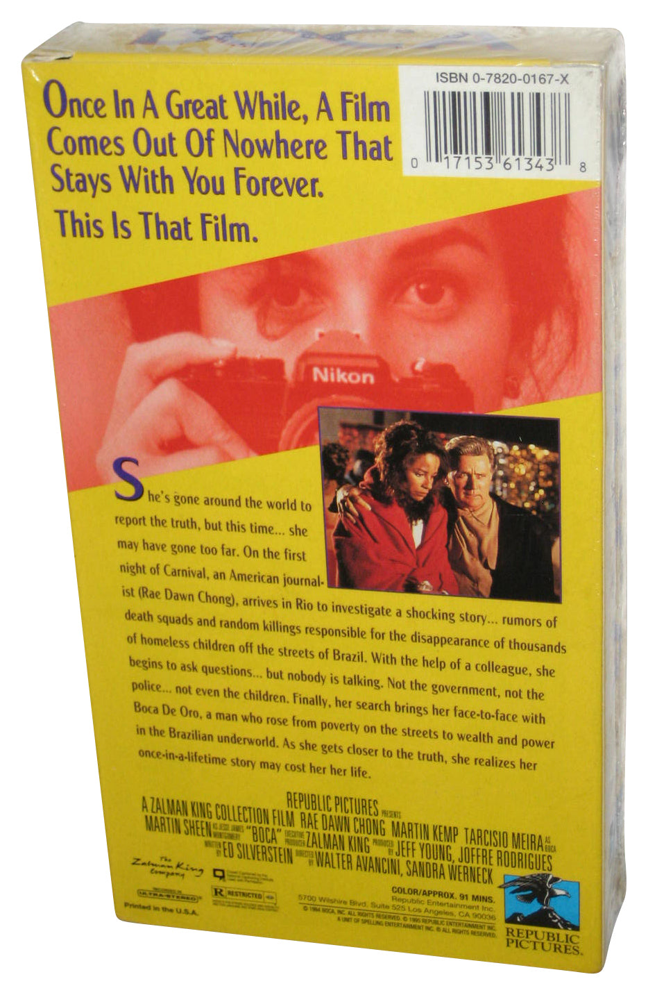 Boca (1995) VHS Tape - (Rae Dawn Chong / Martin Kemp / Martin Sheen)