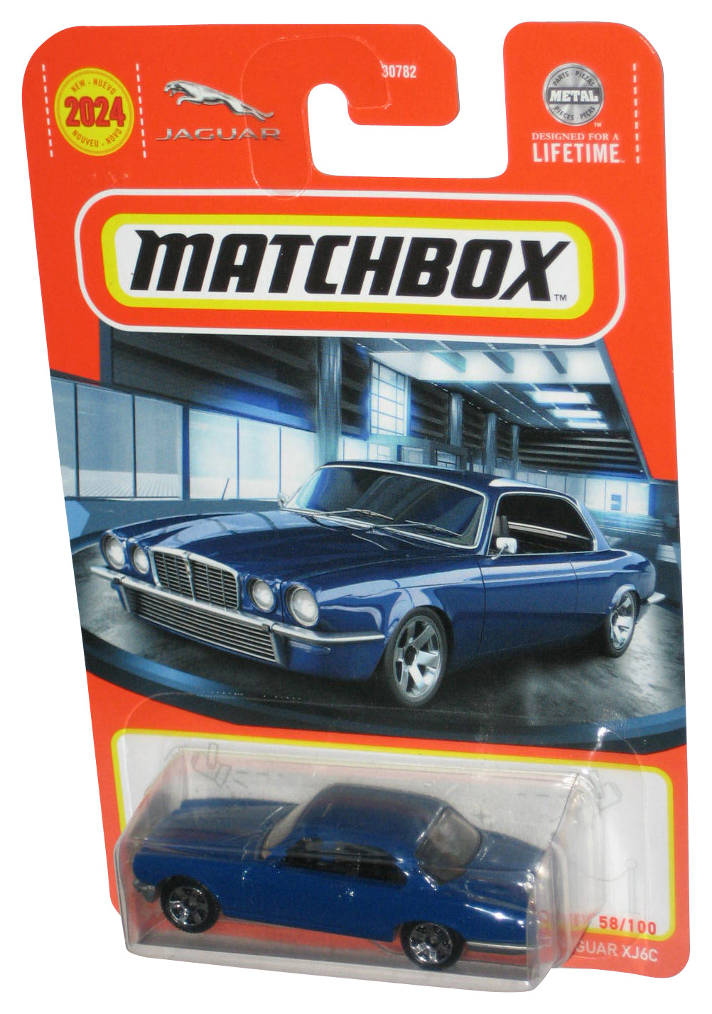 Matchbox 1977 Jaguar XJ6C (2023) Mattel Blue Toy Car 58/100