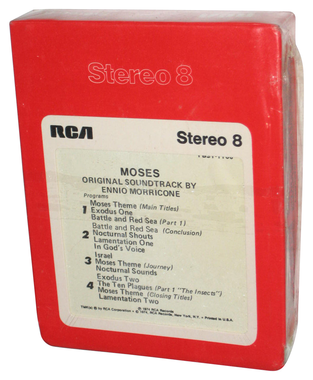 Moses Original Soundtrack The Lawgiver (1974) RCA 8-Track Audio Stereo Tape