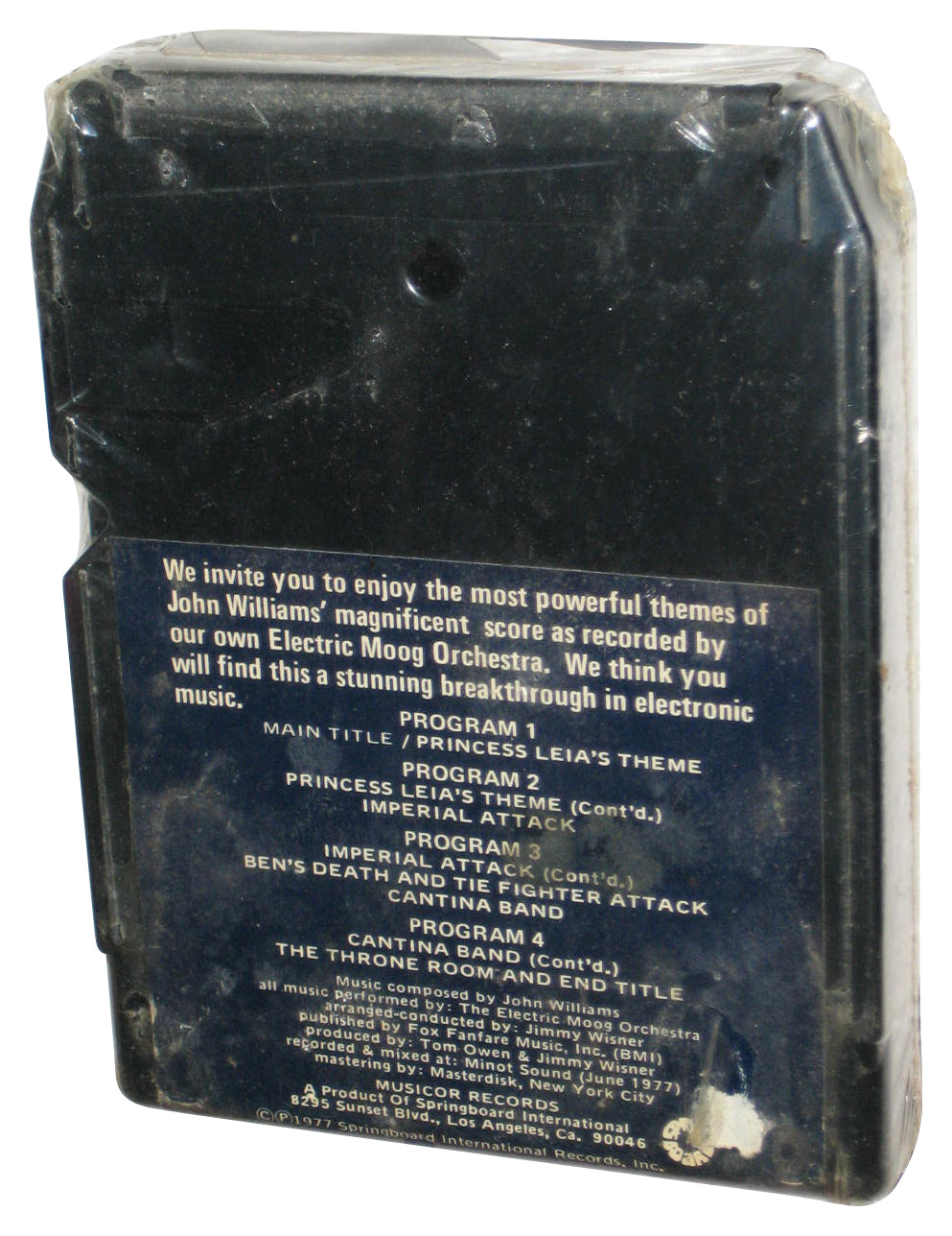 Music From Star Wars Musicor Records 8-Track Audio Stereo Tape - (Damaged Packaging)