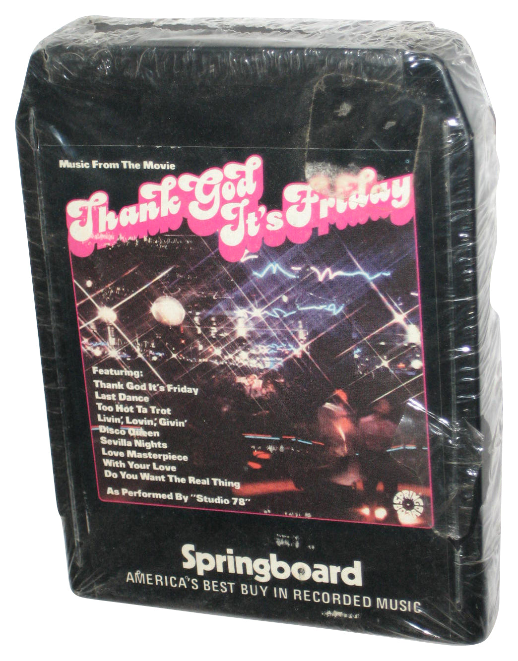 Music From The Movie Springboard (1978) Thank God It's Friday 8-Track Audio Stereo Tape
