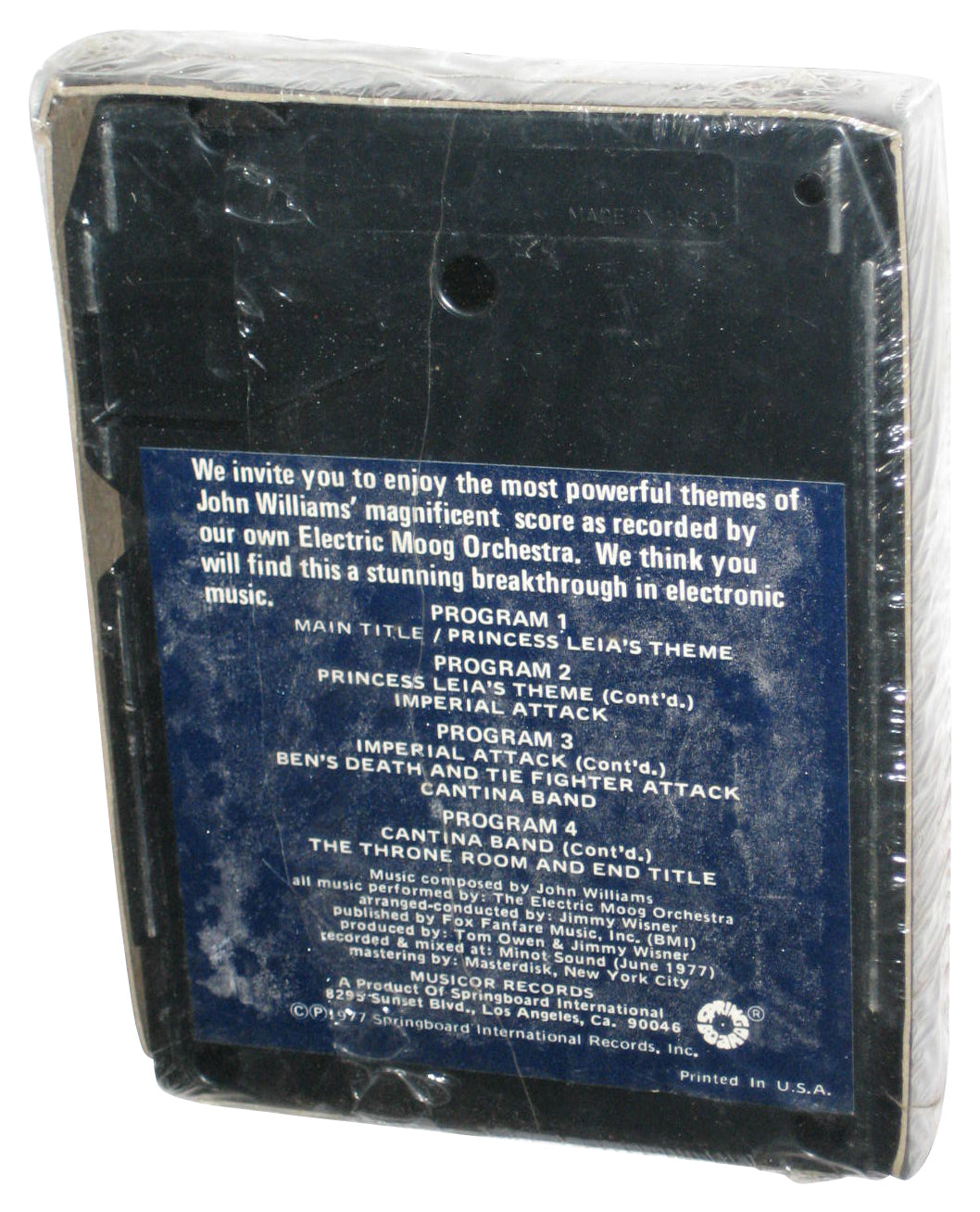 Star Wars Music From Other Galaxies And Planets Atlantic Atco 8-Track Audio Stereo Tape