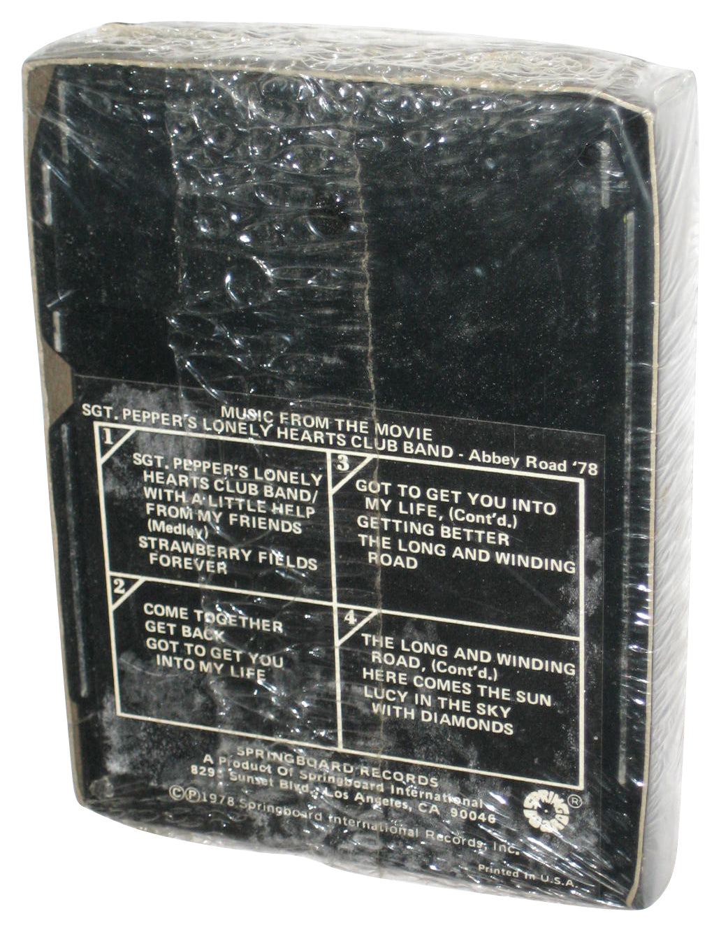 Sgt. Pepper's Band Lonely Hearts Club Springboard (1978) 8-Track Audio Stereo Tape